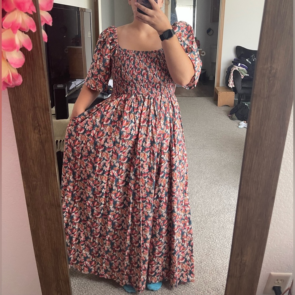 Floral Puff Sleeve Dress